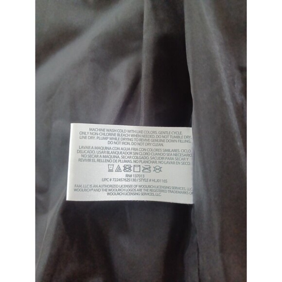 Woolrich black quilted puffer vest womens S zipper pockets down filled classic - Picture 7 of 10